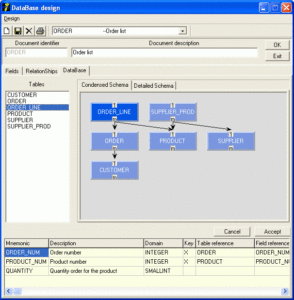 IBEasy+ main screen for Database Design Module